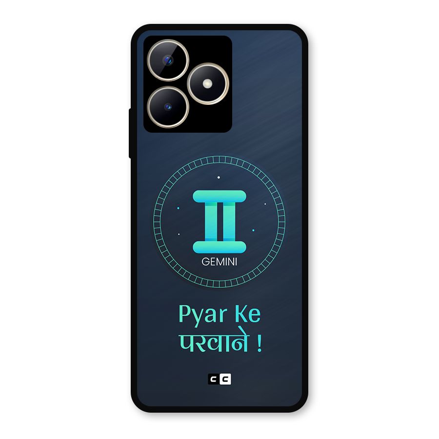 Gemini Love Metal Back Case for Realme C53
