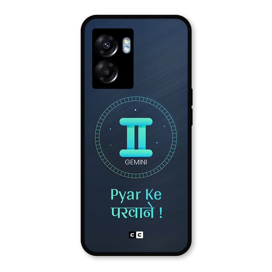Gemini Love Metal Back Case for Realme Narzo 50 5G