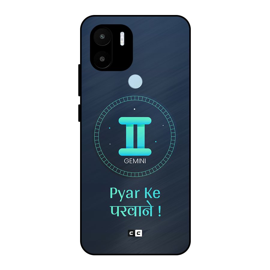 Gemini Love Metal Back Case for Redmi A2 Plus