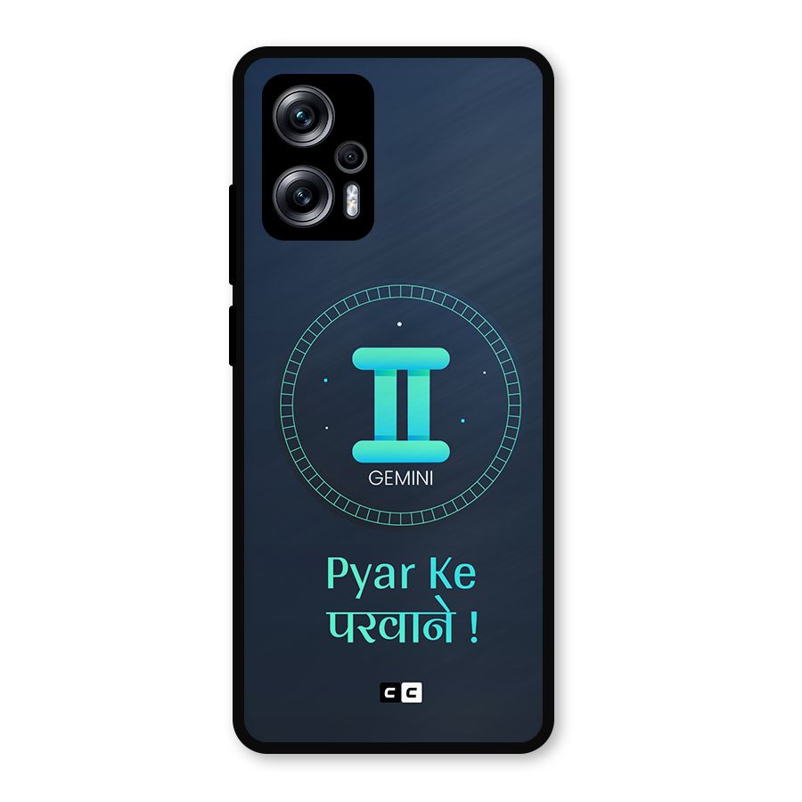 Gemini Love Metal Back Case for Redmi K50i
