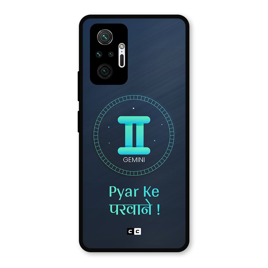 Gemini Love Metal Back Case for Redmi Note 10 Pro