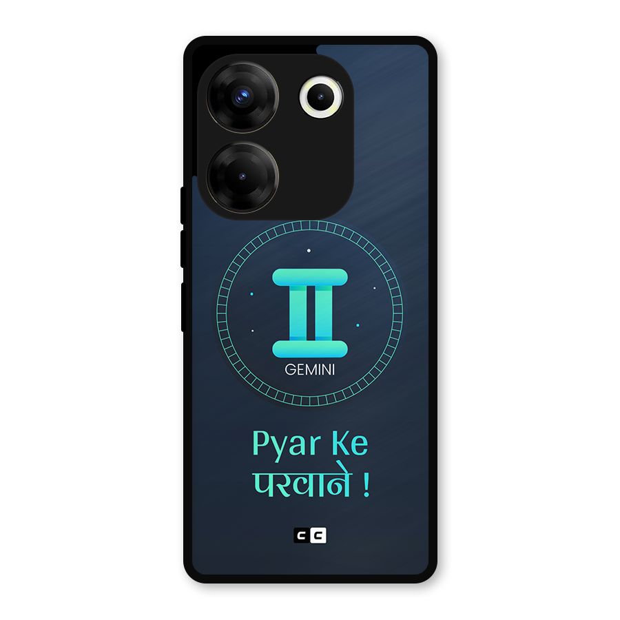 Gemini Love Metal Back Case for Tecno Camon 20