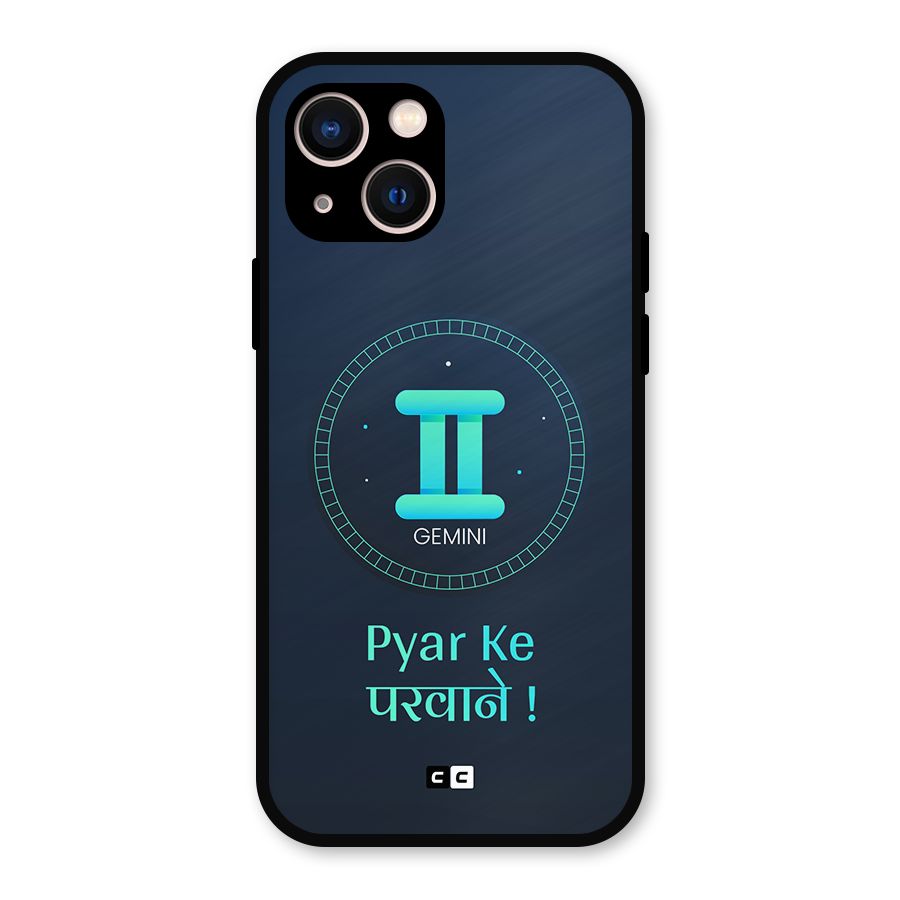 Gemini Love Metal Back Case for iPhone 13