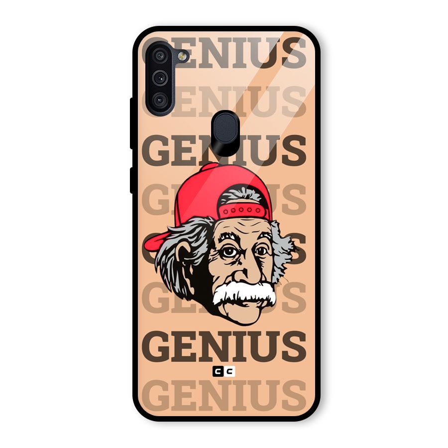Genious Scientist Glass Back Case for Galaxy M11