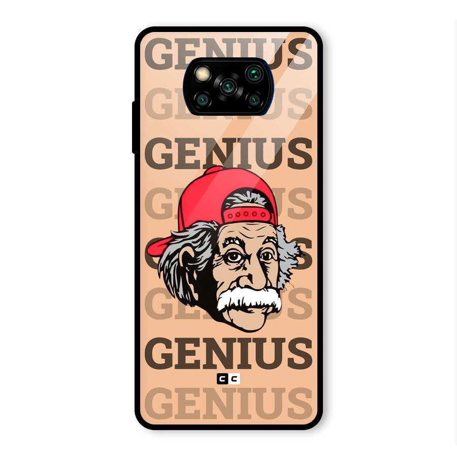 Genious Scientist Glass Back Case for Poco X3 Pro