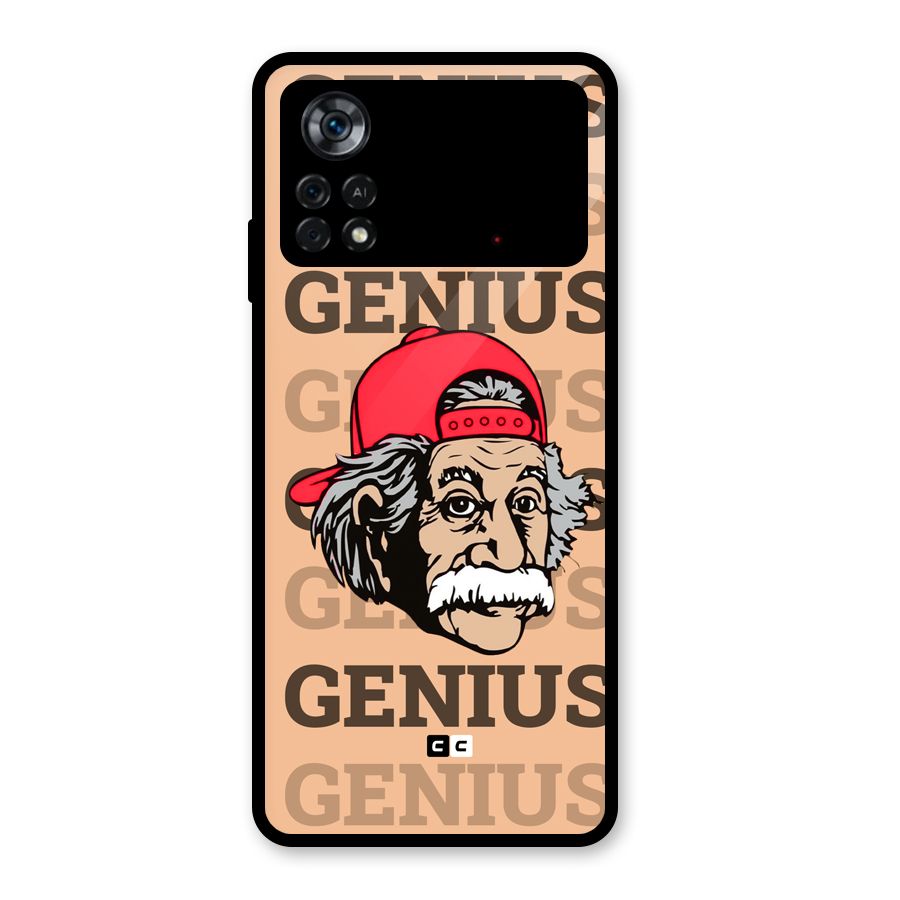 Genious Scientist Glass Back Case for Poco X4 Pro 5G