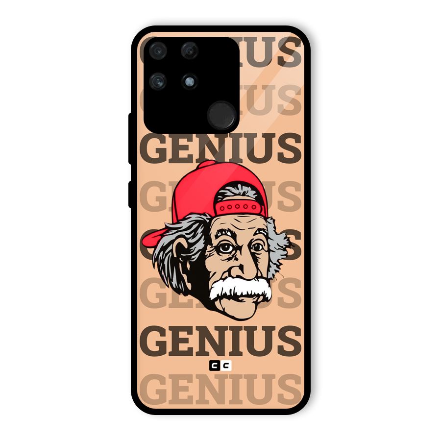 Genious Scientist Glass Back Case for Realme Narzo 50A