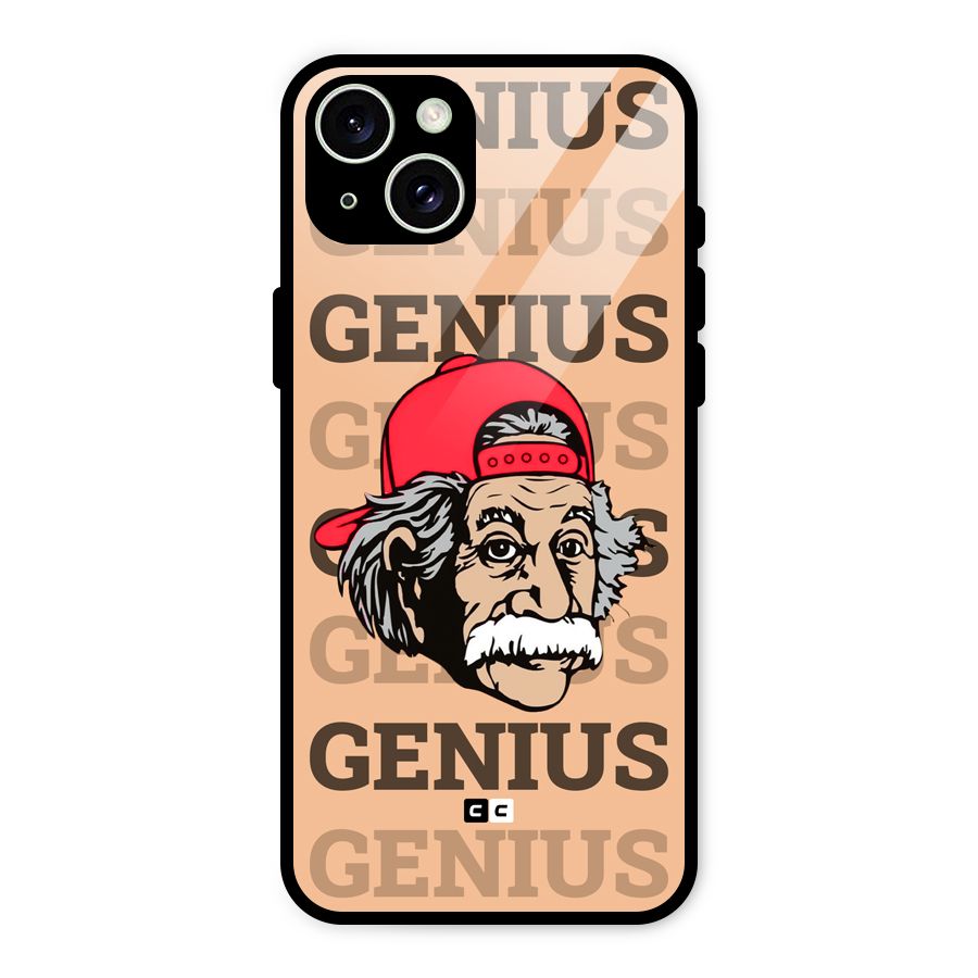 Genious Scientist Glass Back Case for iPhone 15 Plus