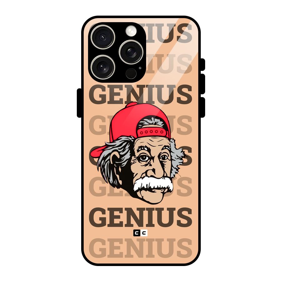Genious Scientist Glass Back Case for iPhone 15 Pro Max