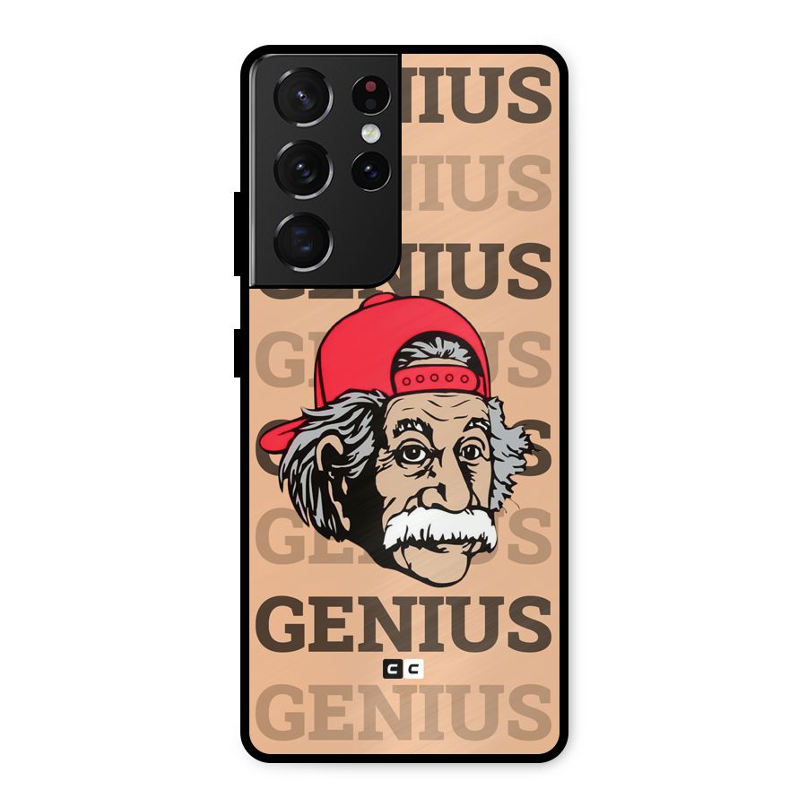 Genious Scientist Metal Back Case for Galaxy S21 Ultra 5G