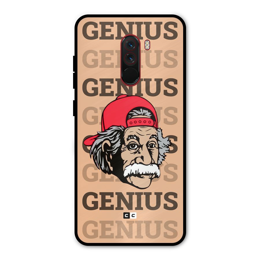 Genious Scientist Metal Back Case for Poco F1