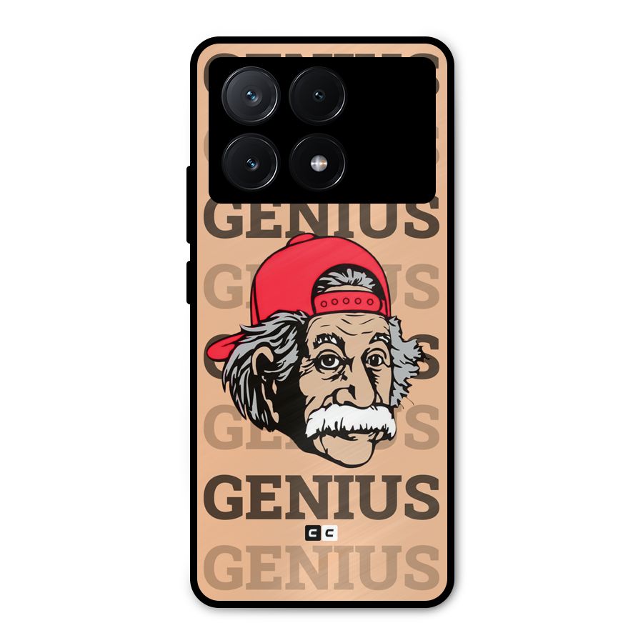 Genious Scientist Metal Back Case for Poco X6 Pro