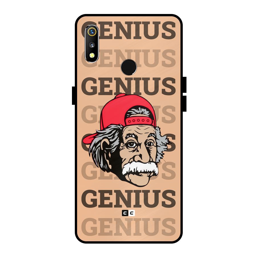 Genious Scientist Metal Back Case for Realme 3i