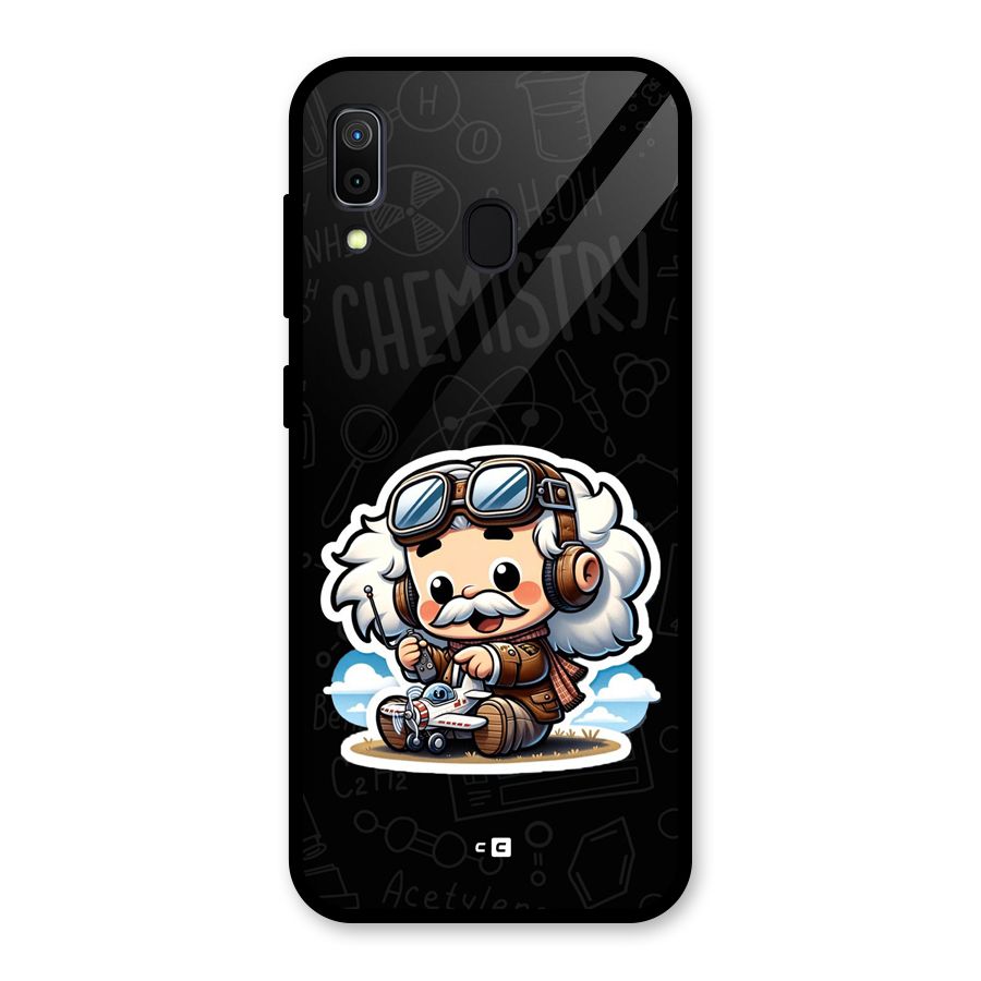 Genius Kid Glass Back Case for Galaxy A30