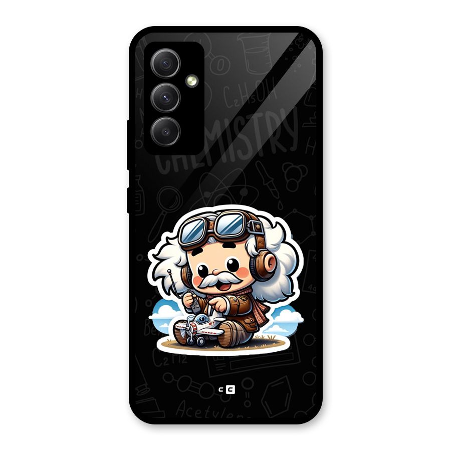 Genius Kid Glass Back Case for Galaxy A34