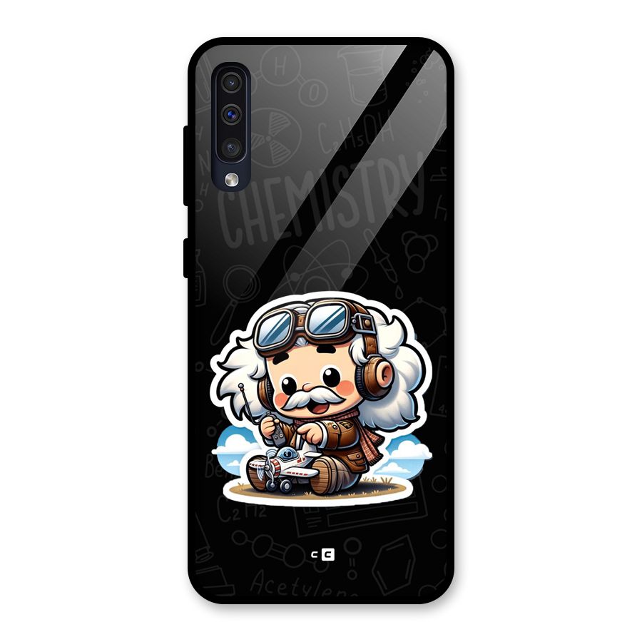 Genius Kid Glass Back Case for Galaxy A50