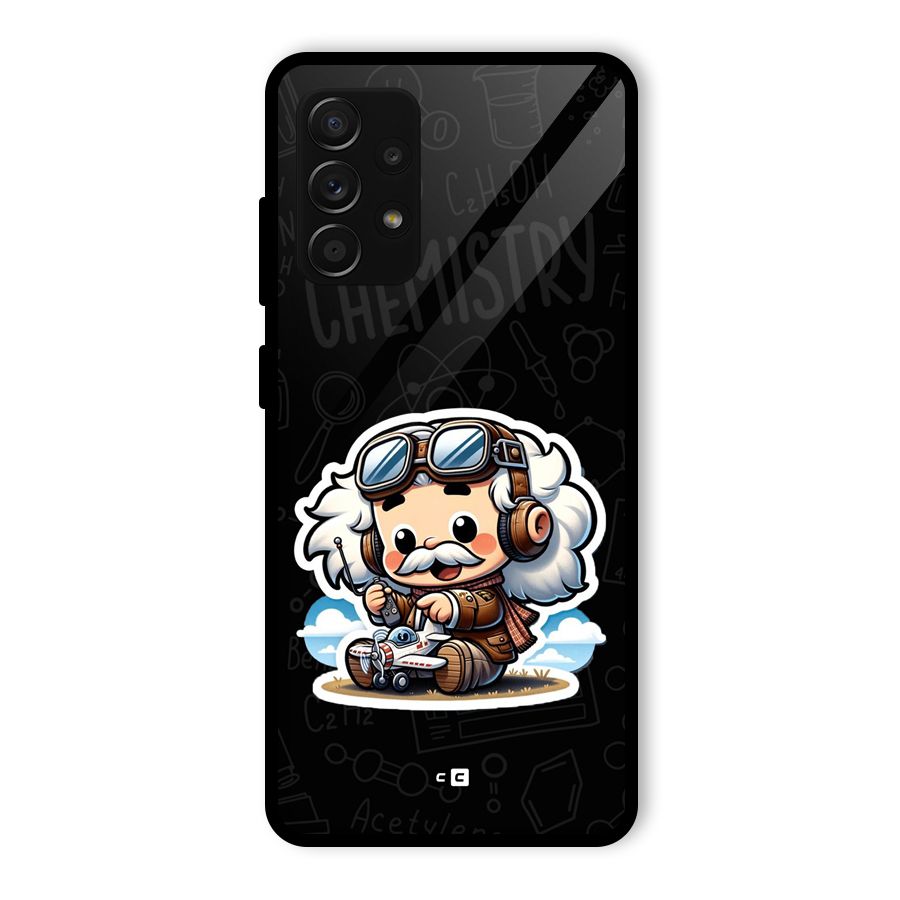 Genius Kid Glass Back Case for Galaxy A53 5G