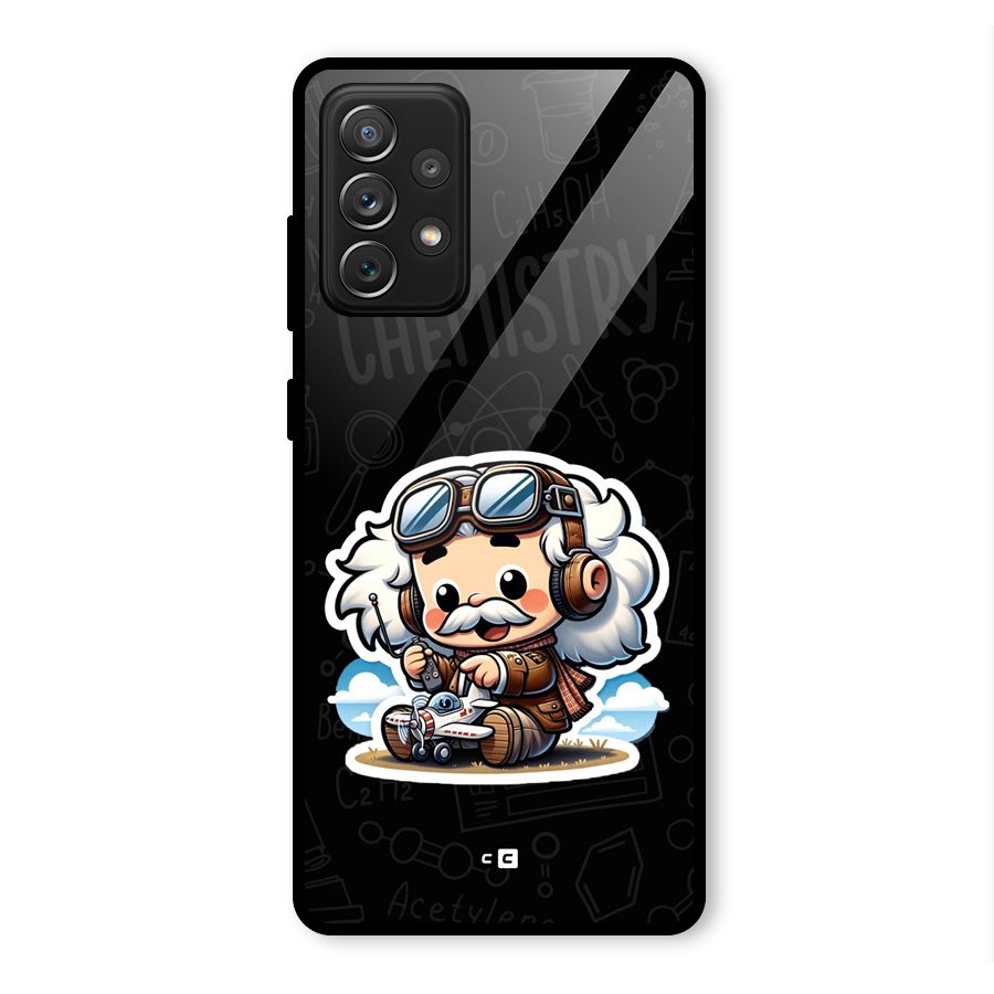 Genius Kid Glass Back Case for Galaxy A72