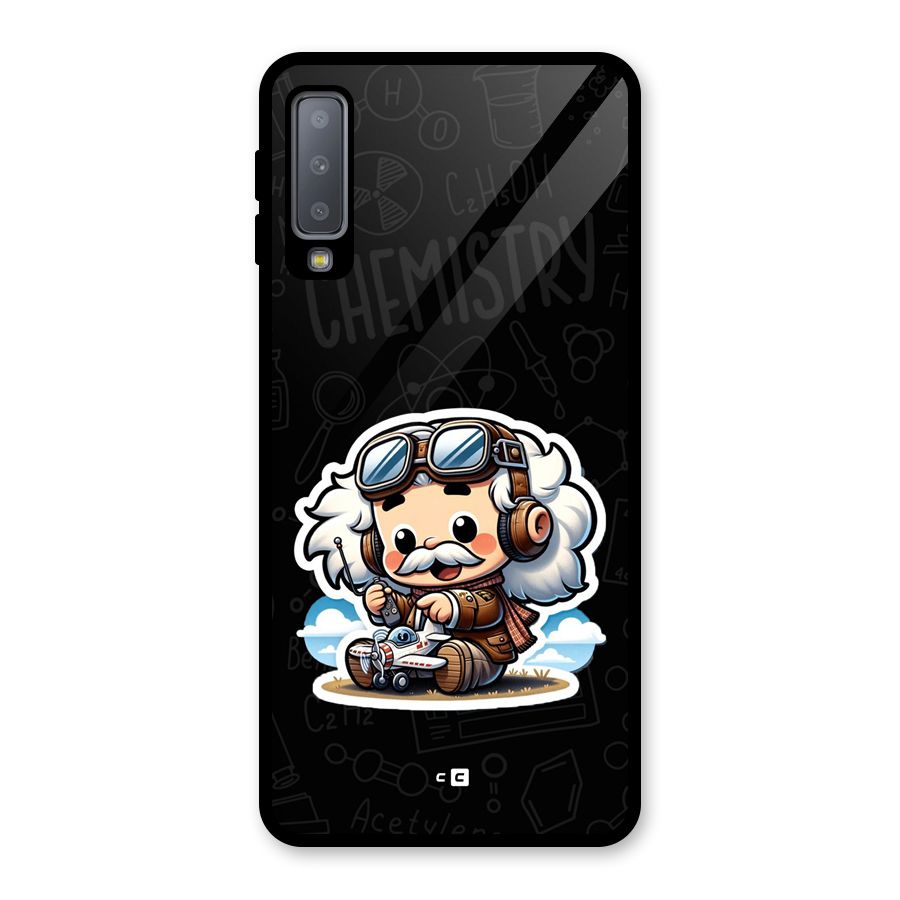 Genius Kid Glass Back Case for Galaxy A7 (2018)