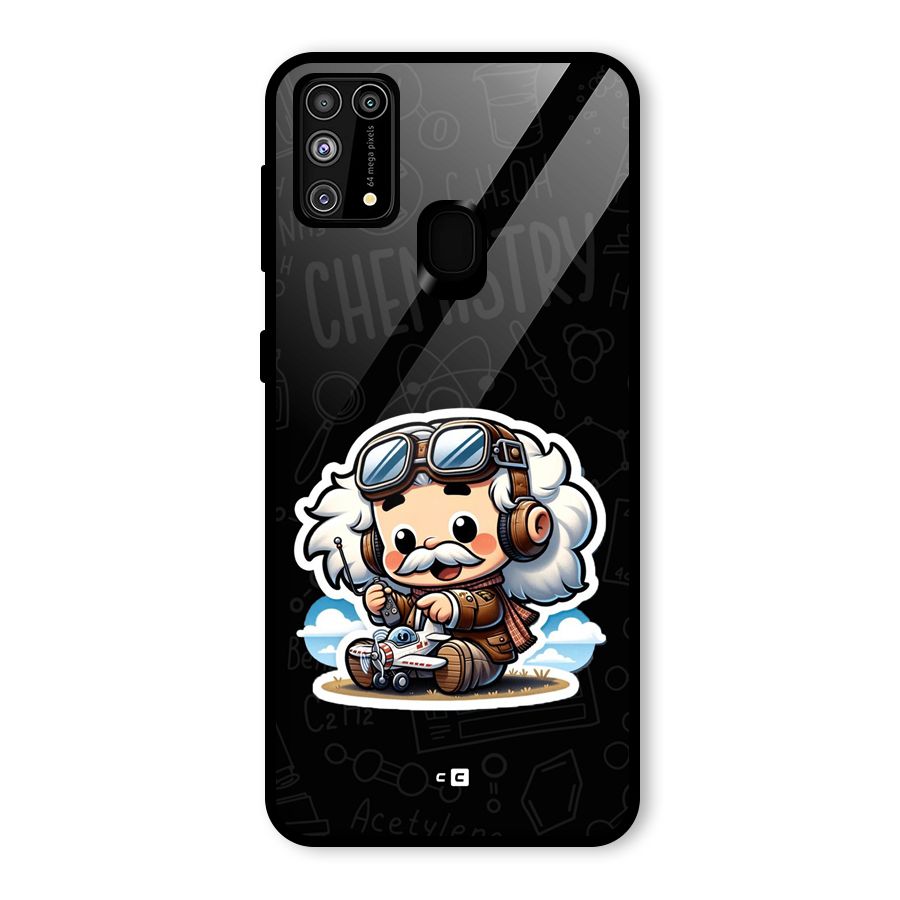 Genius Kid Glass Back Case for Galaxy F41