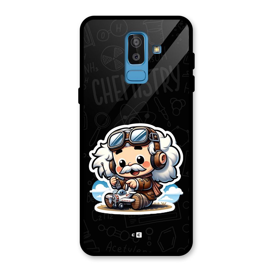 Genius Kid Glass Back Case for Galaxy J8