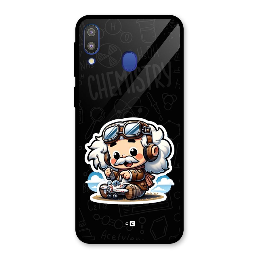 Genius Kid Glass Back Case for Galaxy M20