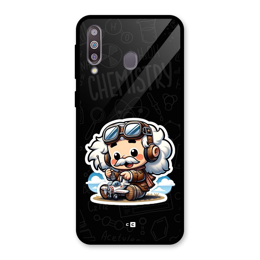 Genius Kid Glass Back Case for Galaxy M30