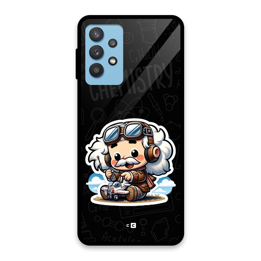 Genius Kid Glass Back Case for Galaxy M32 5G
