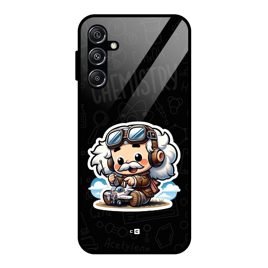 Genius Kid Glass Back Case for Galaxy M34 5G