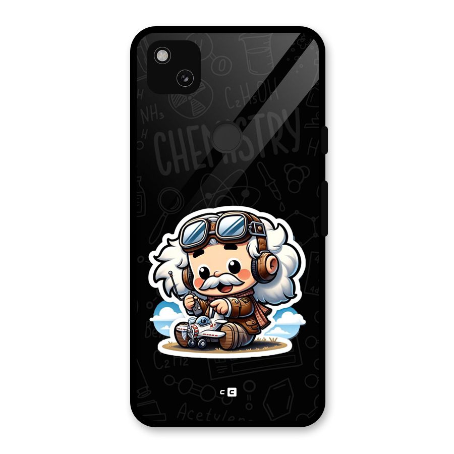 Genius Kid Glass Back Case for Google Pixel 4a