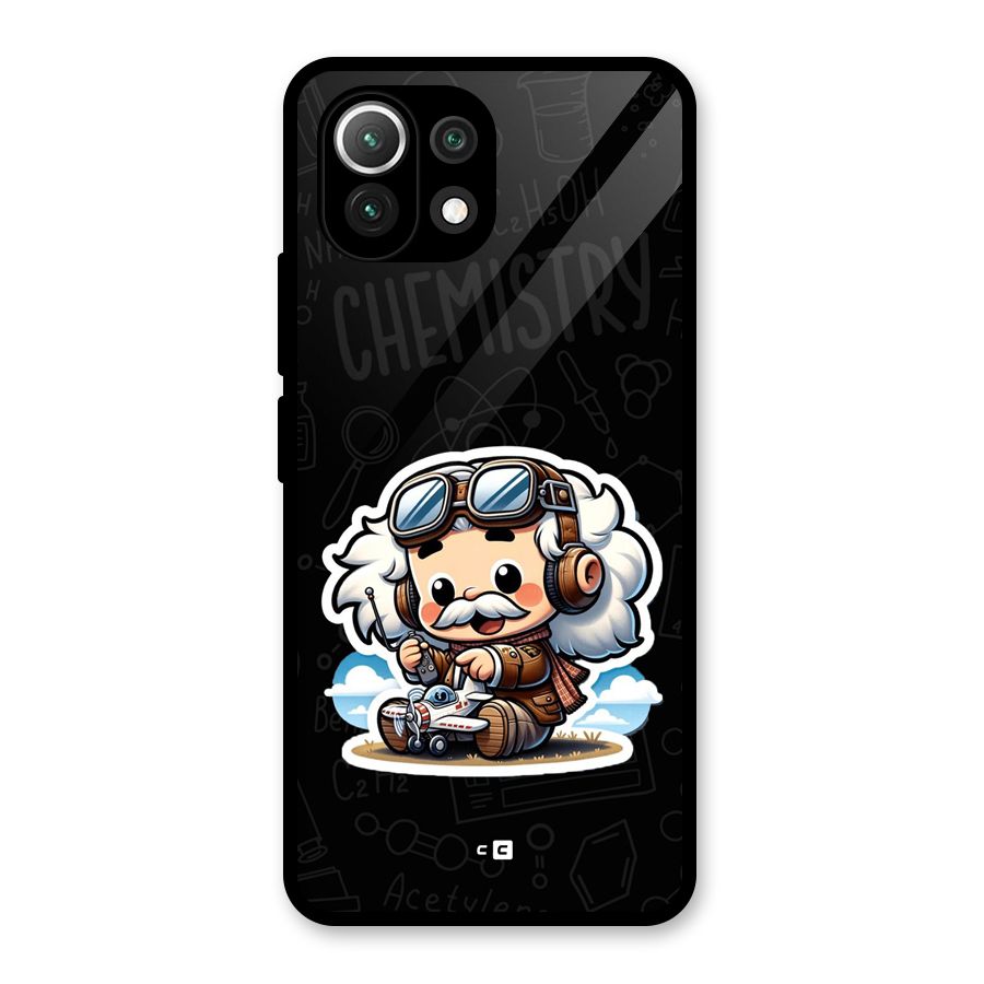 Genius Kid Glass Back Case for Mi 11 Lite NE 5G