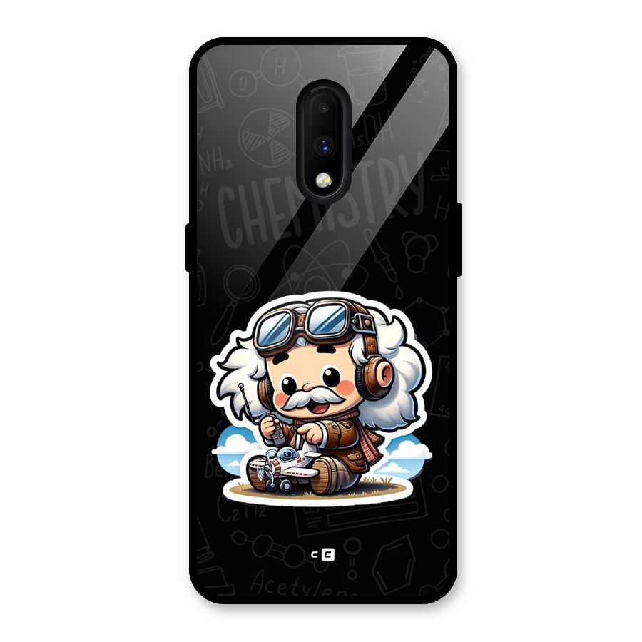 Genius Kid Glass Back Case for OnePlus 7