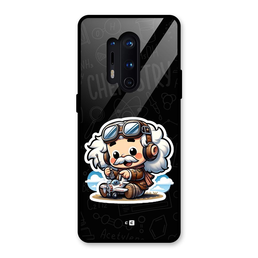 Genius Kid Glass Back Case for OnePlus 8 Pro