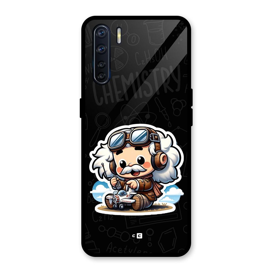 Genius Kid Glass Back Case for Oppo F15
