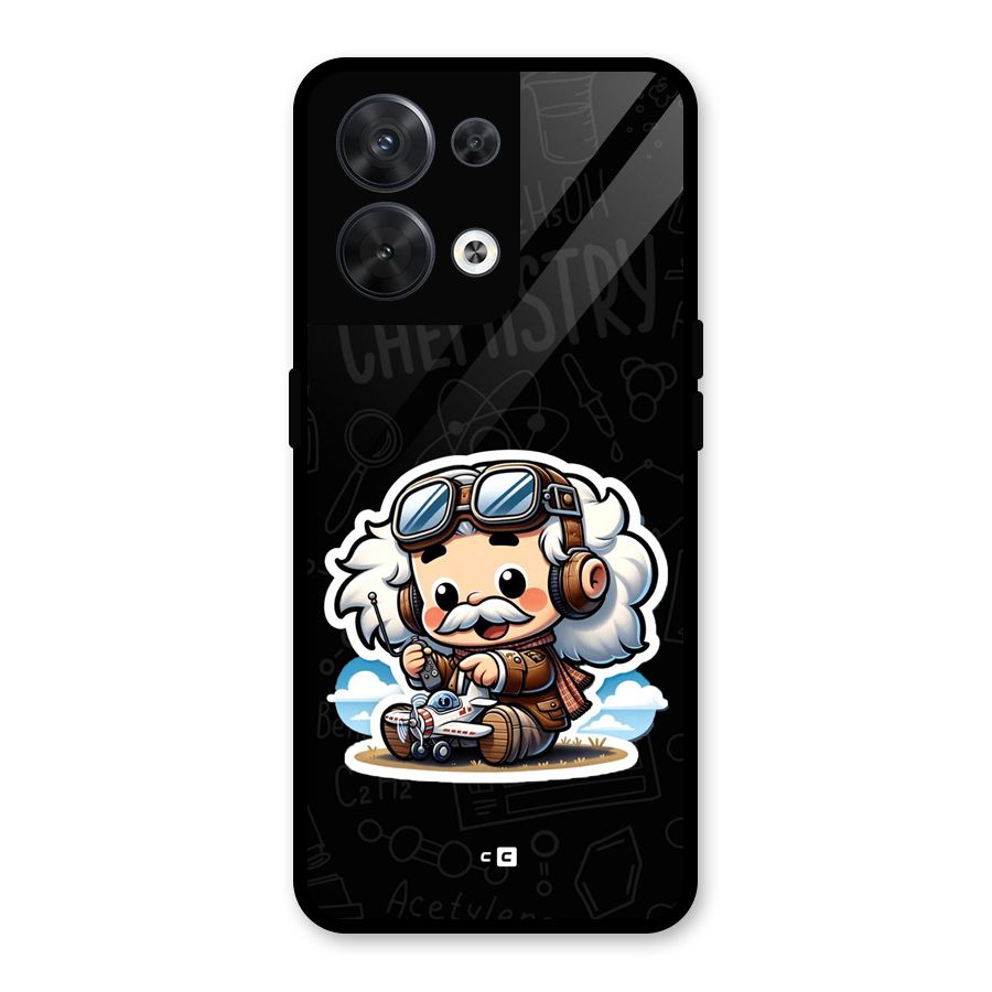 Genius Kid Glass Back Case for Oppo Reno8 5G