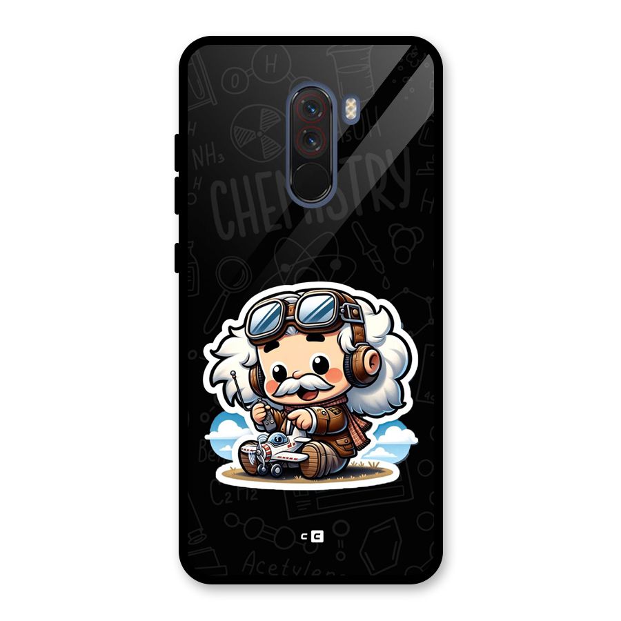 Genius Kid Glass Back Case for Poco F1