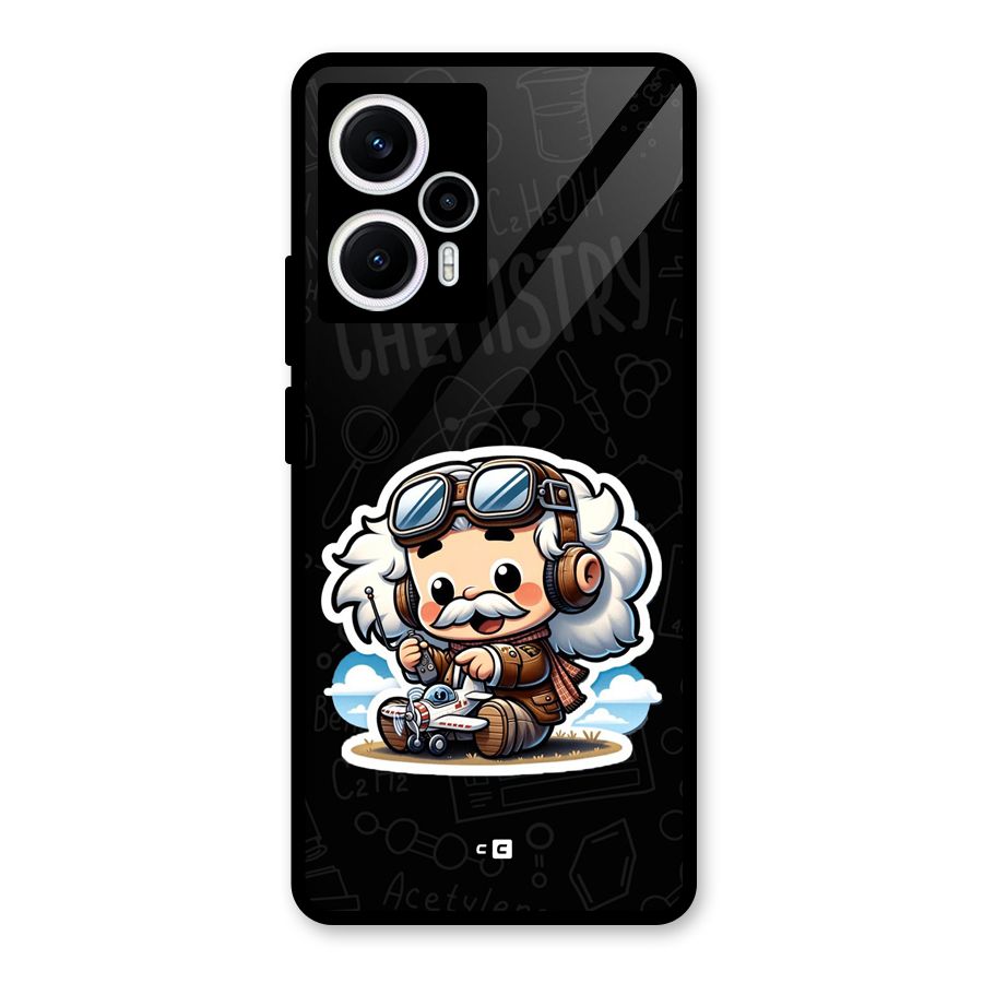 Genius Kid Glass Back Case for Poco F5