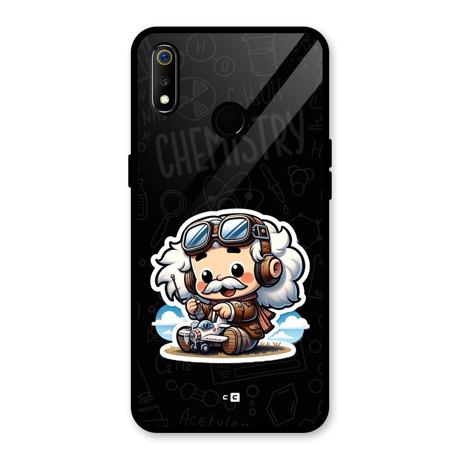 Genius Kid Glass Back Case for Realme 3i