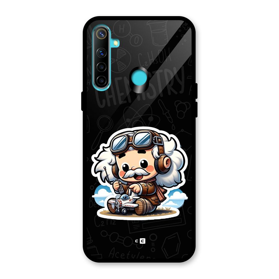 Genius Kid Glass Back Case for Realme 5i