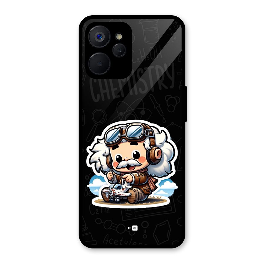 Genius Kid Glass Back Case for Realme 9i 5G