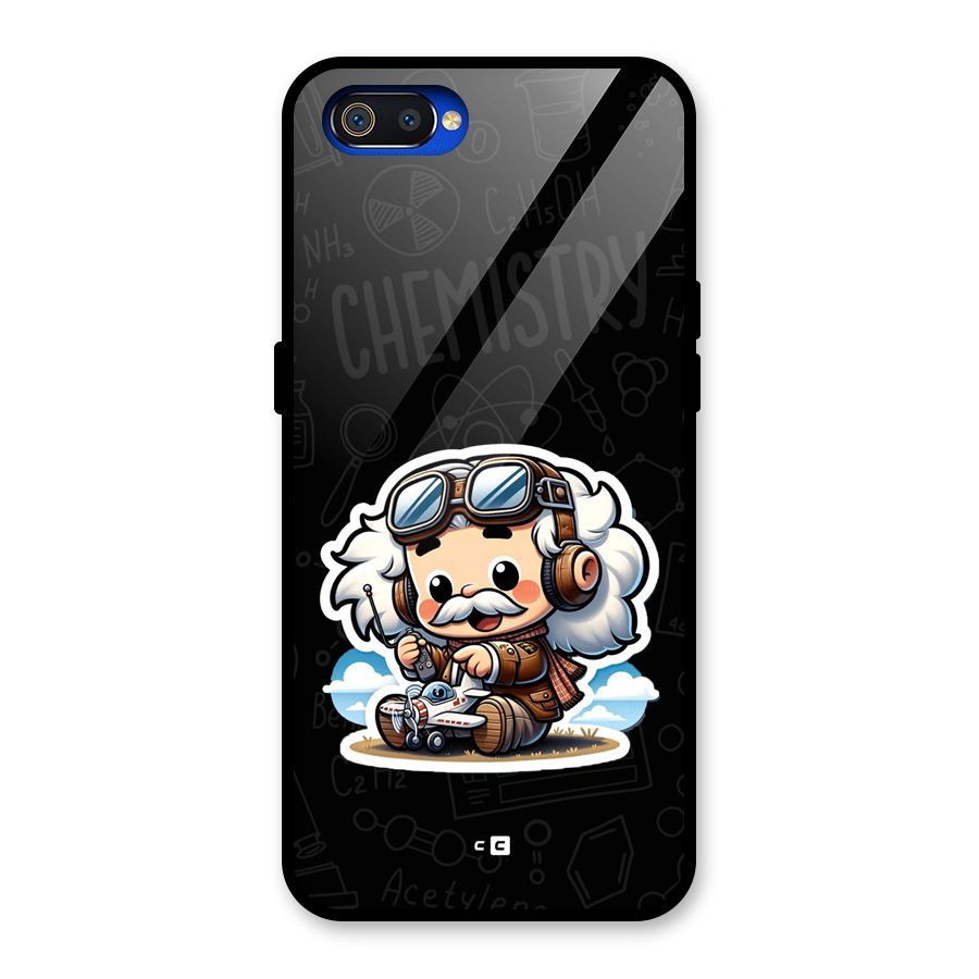 Genius Kid Glass Back Case for Realme C2