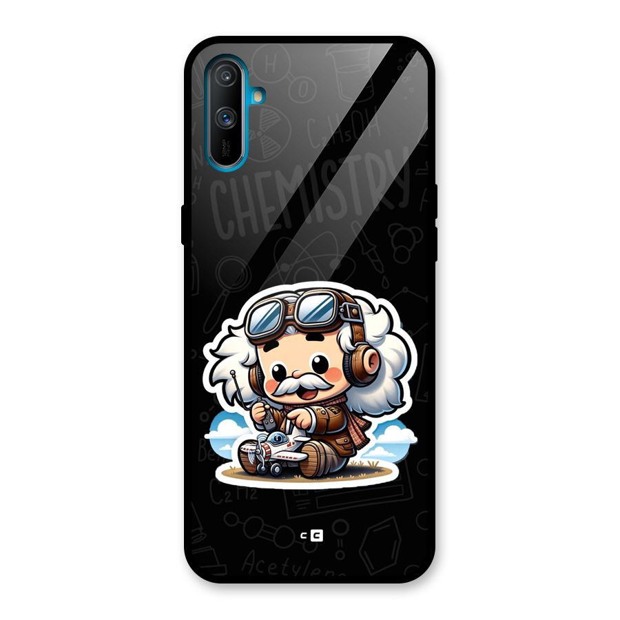 Genius Kid Glass Back Case for Realme C3