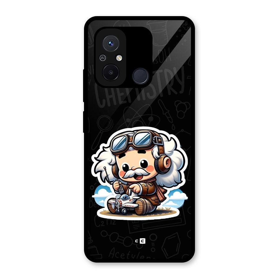 Genius Kid Glass Back Case for Redmi 12C