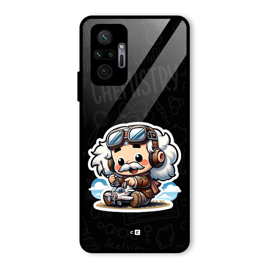 Genius Kid Glass Back Case for Redmi Note 10 Pro