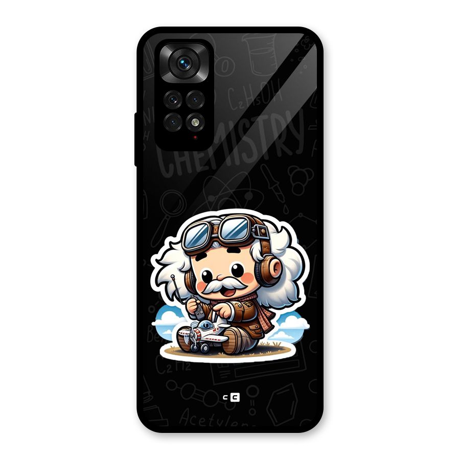 Genius Kid Glass Back Case for Redmi Note 11