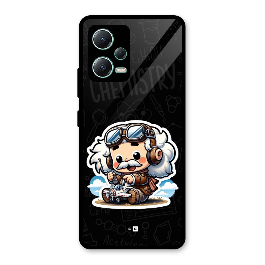 Genius Kid Glass Back Case for Redmi Note 12 5G