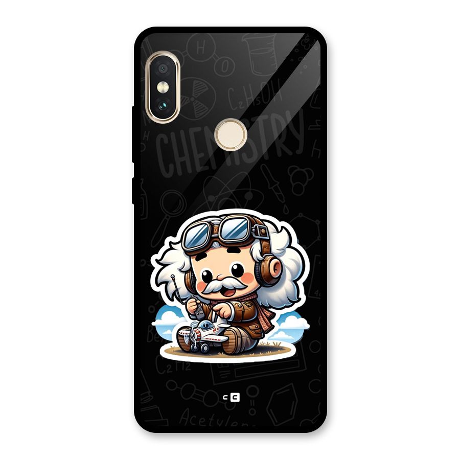 Genius Kid Glass Back Case for Redmi Note 5 Pro