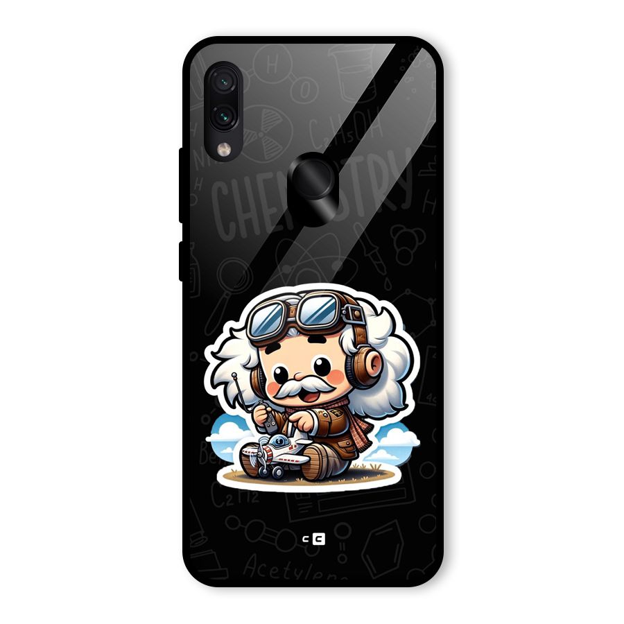 Genius Kid Glass Back Case for Redmi Note 7S