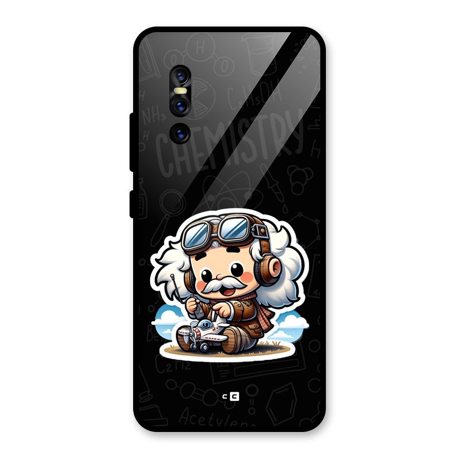 Genius Kid Glass Back Case for Vivo V15 Pro