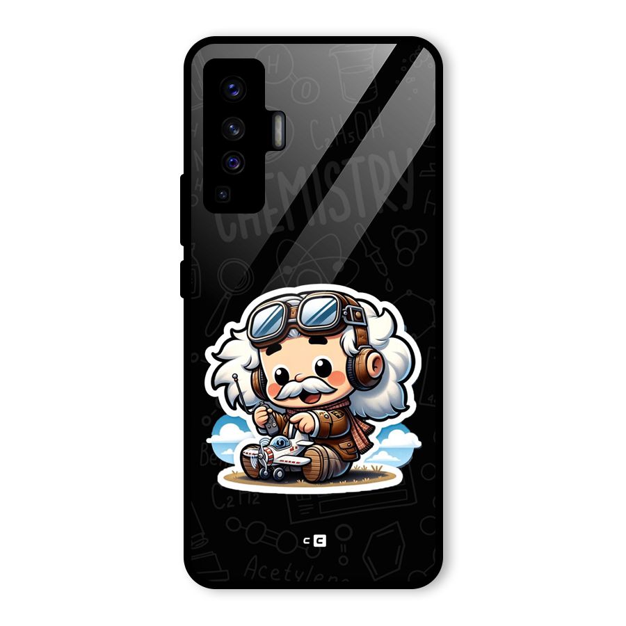 Genius Kid Glass Back Case for Vivo X50